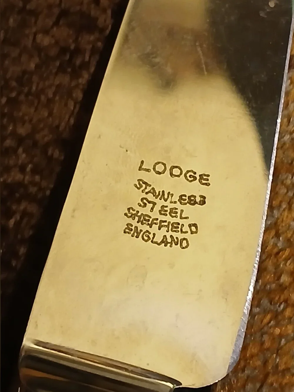 English Sheffield sterling silver Pistol handled knife. Made by MAPPIN & WEBB